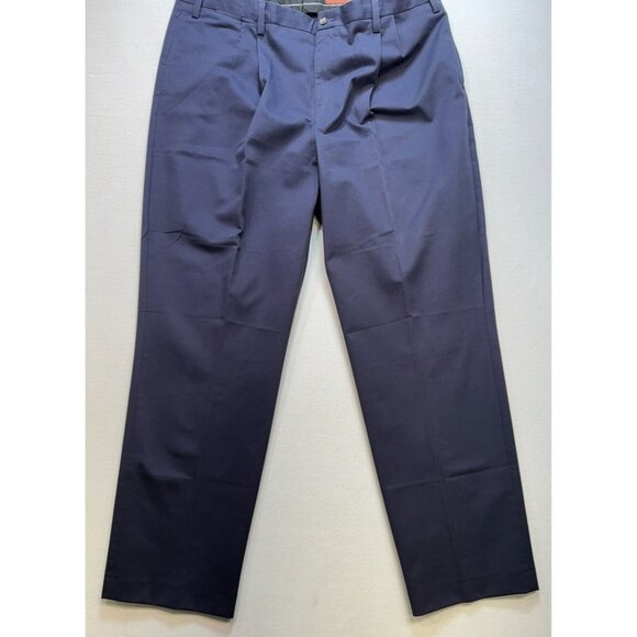 Eddie Bauer Ruston Fit W44 Dress Casual Pants Wrinkle & Stain Resistant Navy - Picture 4 of 8